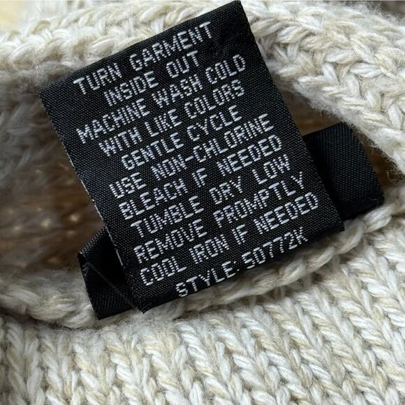 Vintage 90s Y2k Babydoll Cardigan Sweater Gloomy Coquette Cottage Vanilla Girl L - Picture 6 of 7